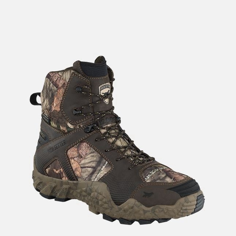 Irish Setter VaprTrek Mens 7 Waterproof 400G Insulated 8" Realtree Hunting Boots
